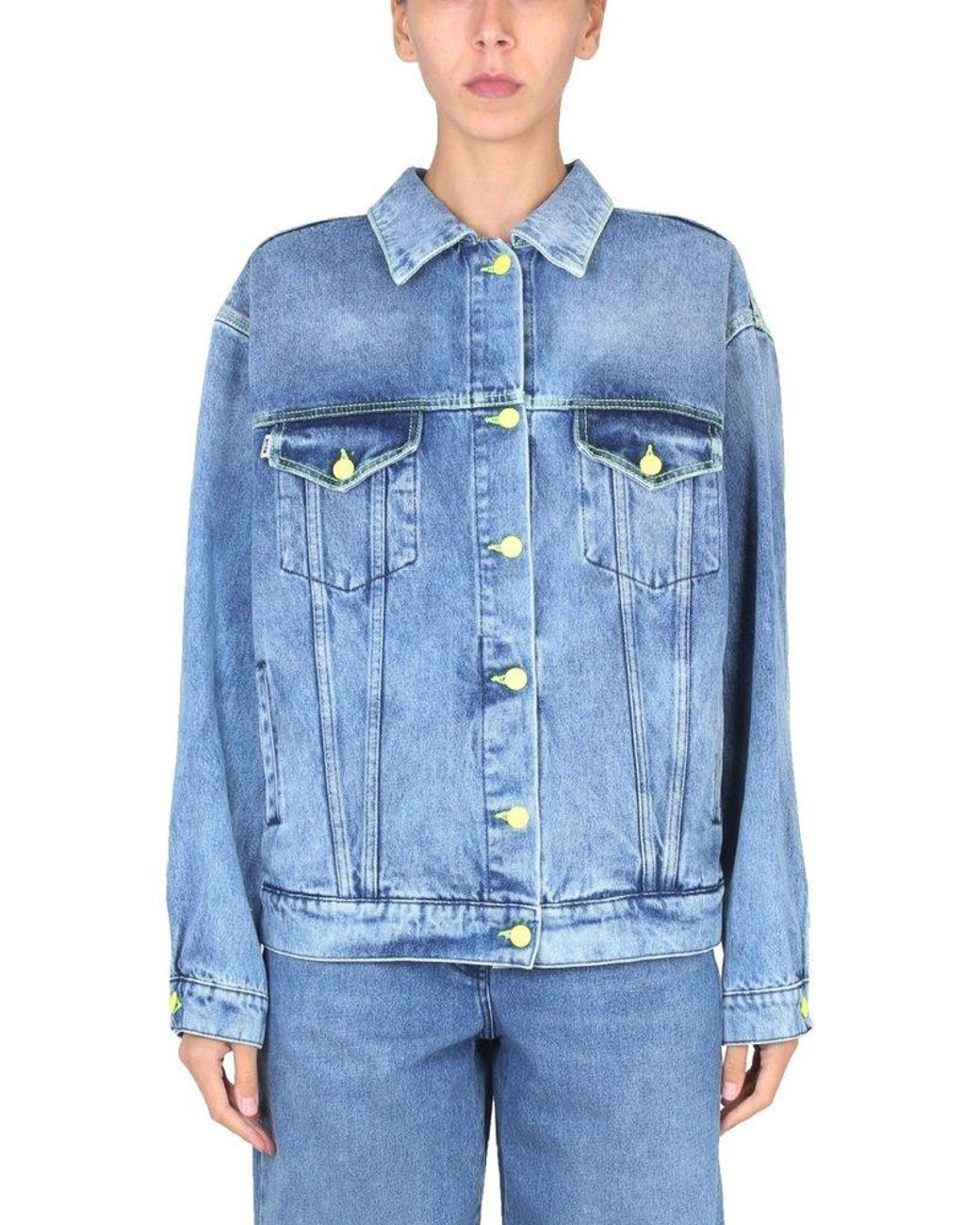 Msgm denim trench cheap