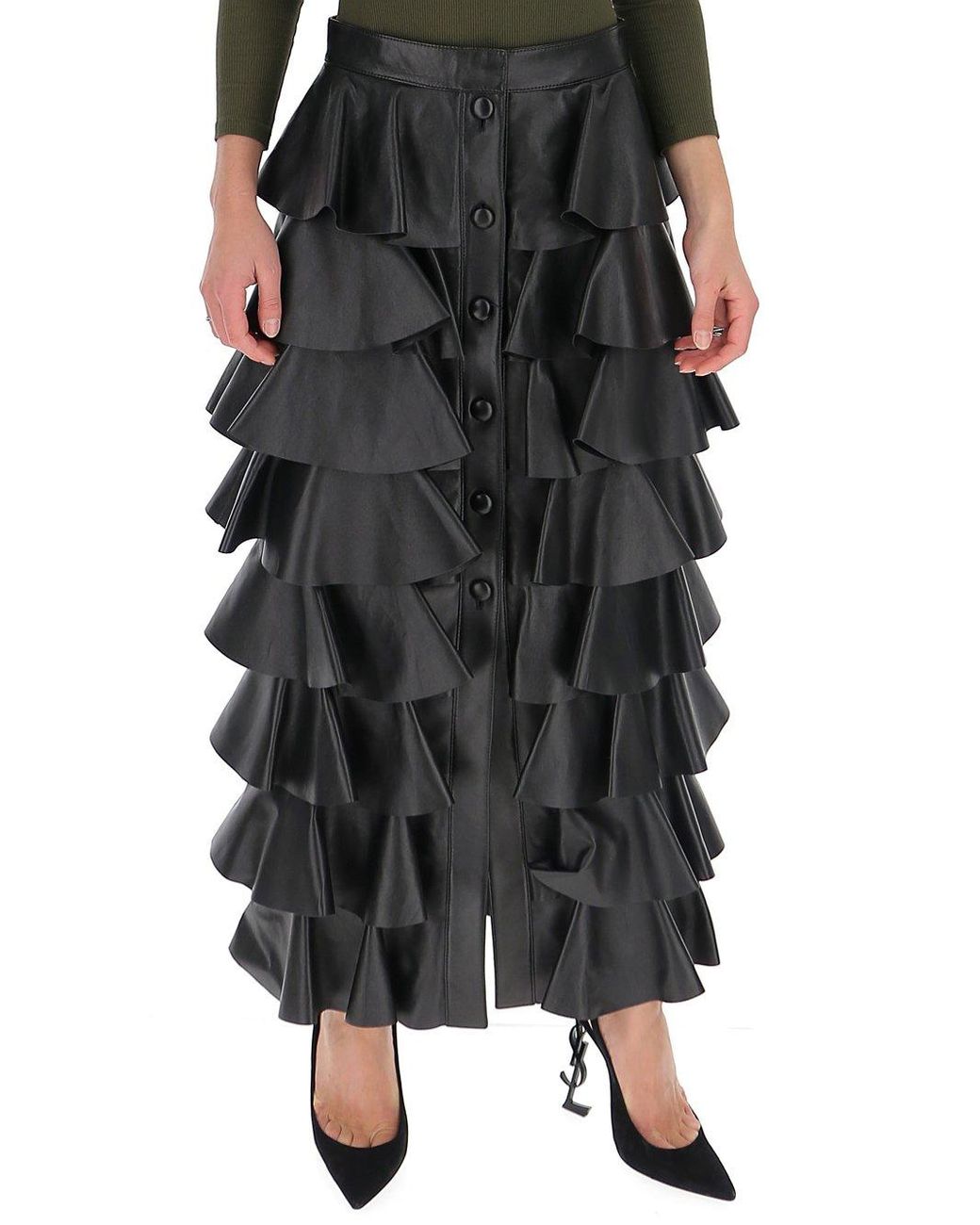 long skirt black outfit