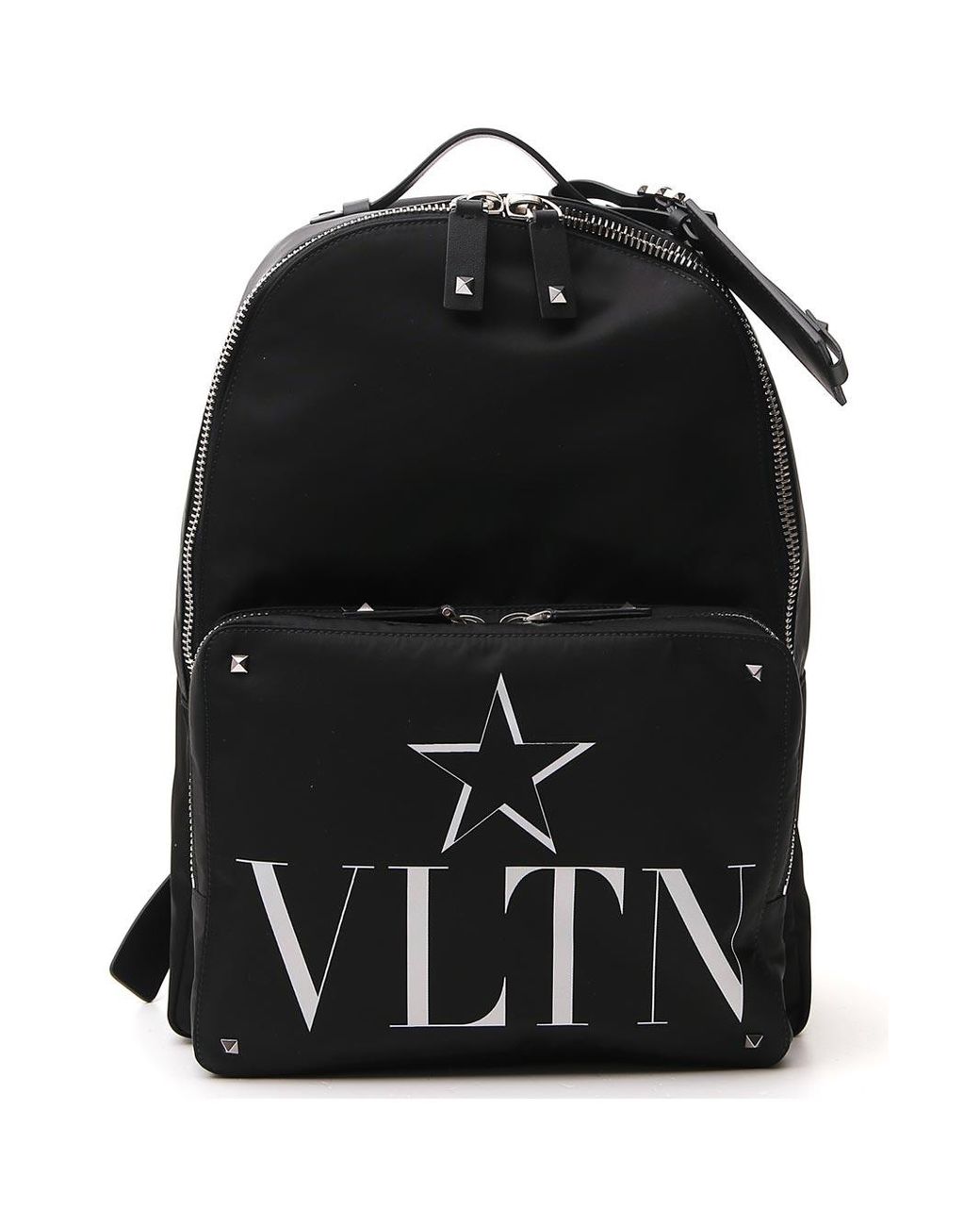 Valentino Leather Vltn School Backpack in Black for Men - Lyst