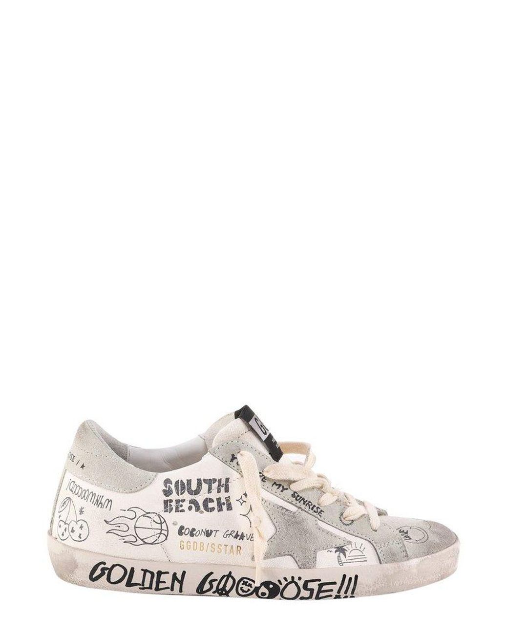 Golden Goose Superstar Lace-up Sneakers in White | Lyst Canada