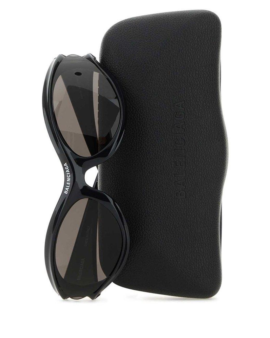 【BALENCIAGA】 DYNAMO ROUND Balenciaga Men's' Dynamo Round Sunglasses in Black | LN-CC®