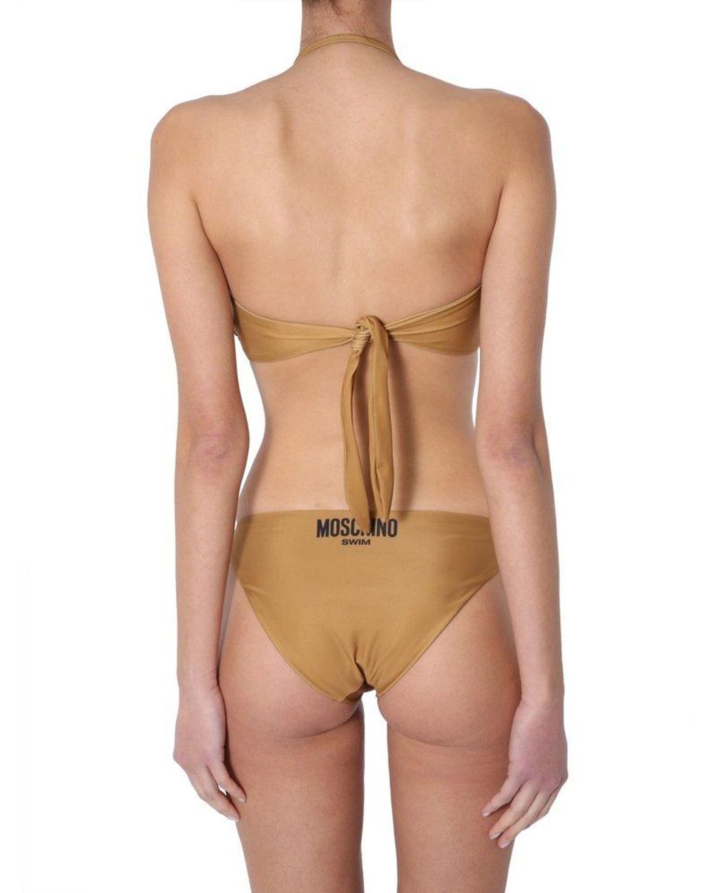 Moschino Teddy Bikini Top in Brown | Lyst