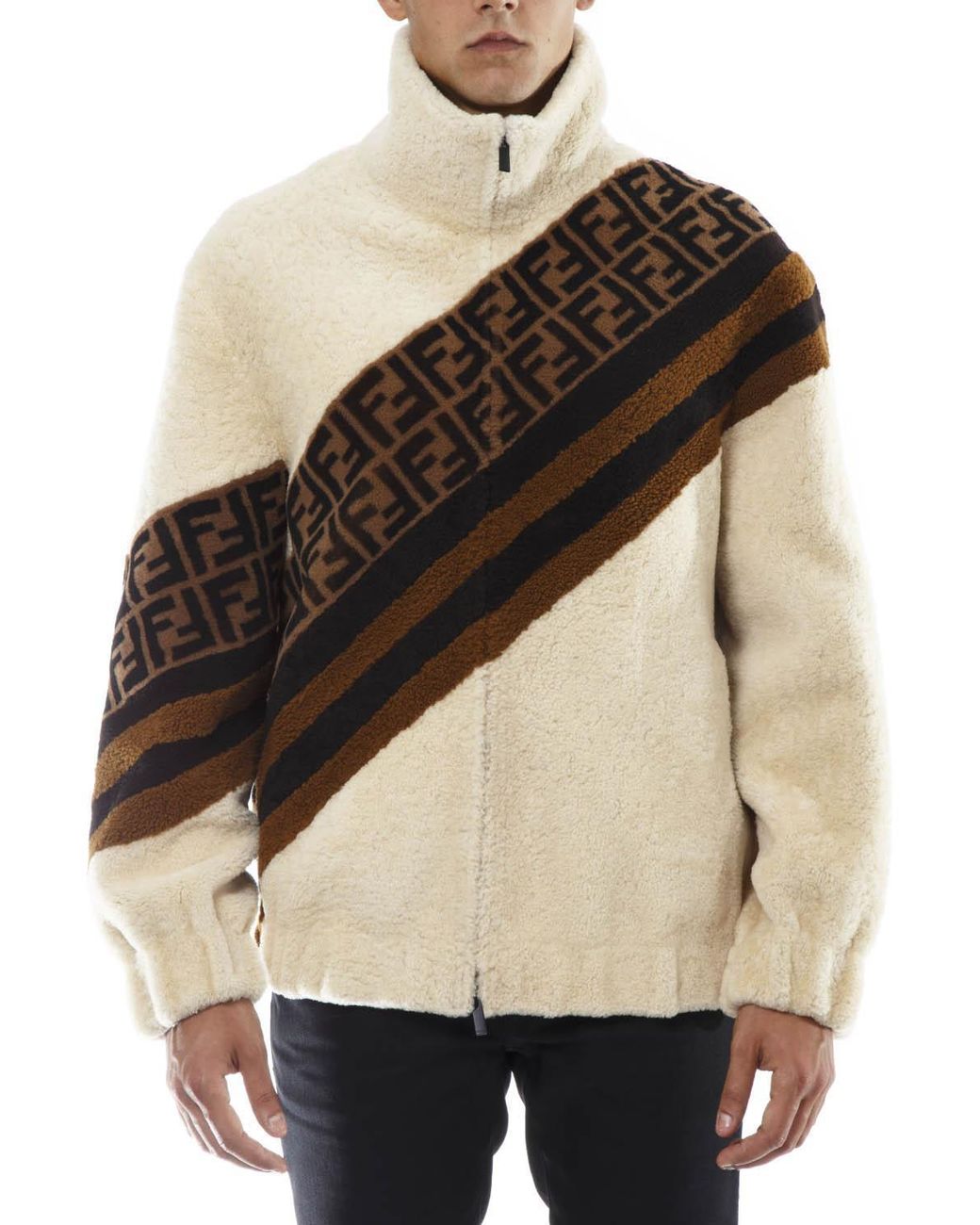 Fendi beige deals sheepskin jacket