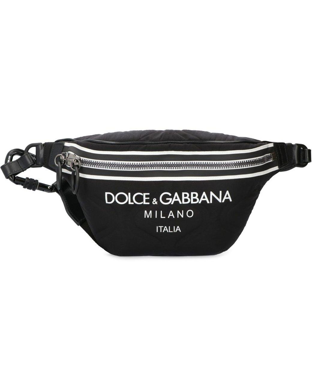 Dolce & Gabbana Palermo Nylon Belt Bag in Black for Men | Lyst
