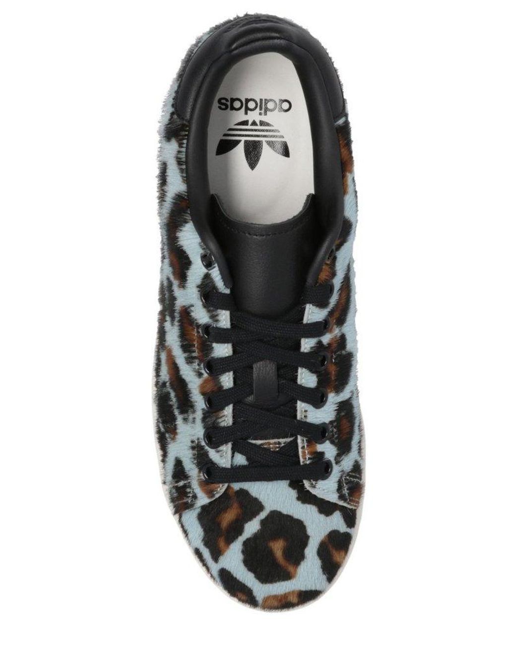 adidas Originals Stan Smith Leopard Printed Sneakers in Black | Lyst  Australia