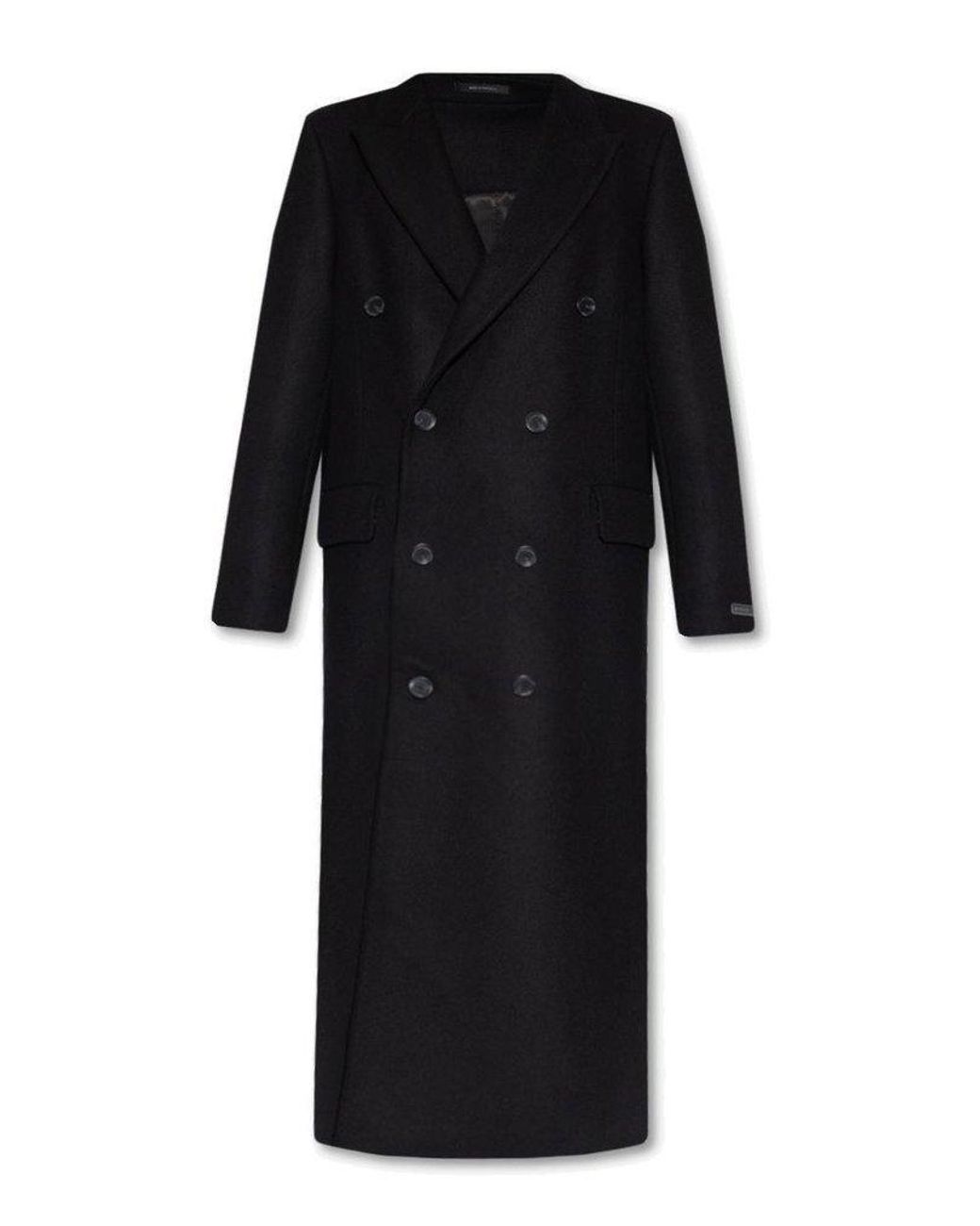 Eytys Double Breasted Buttoned Coat in Black | Lyst