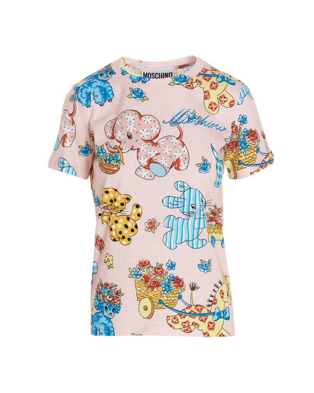 moschino all over print shirt