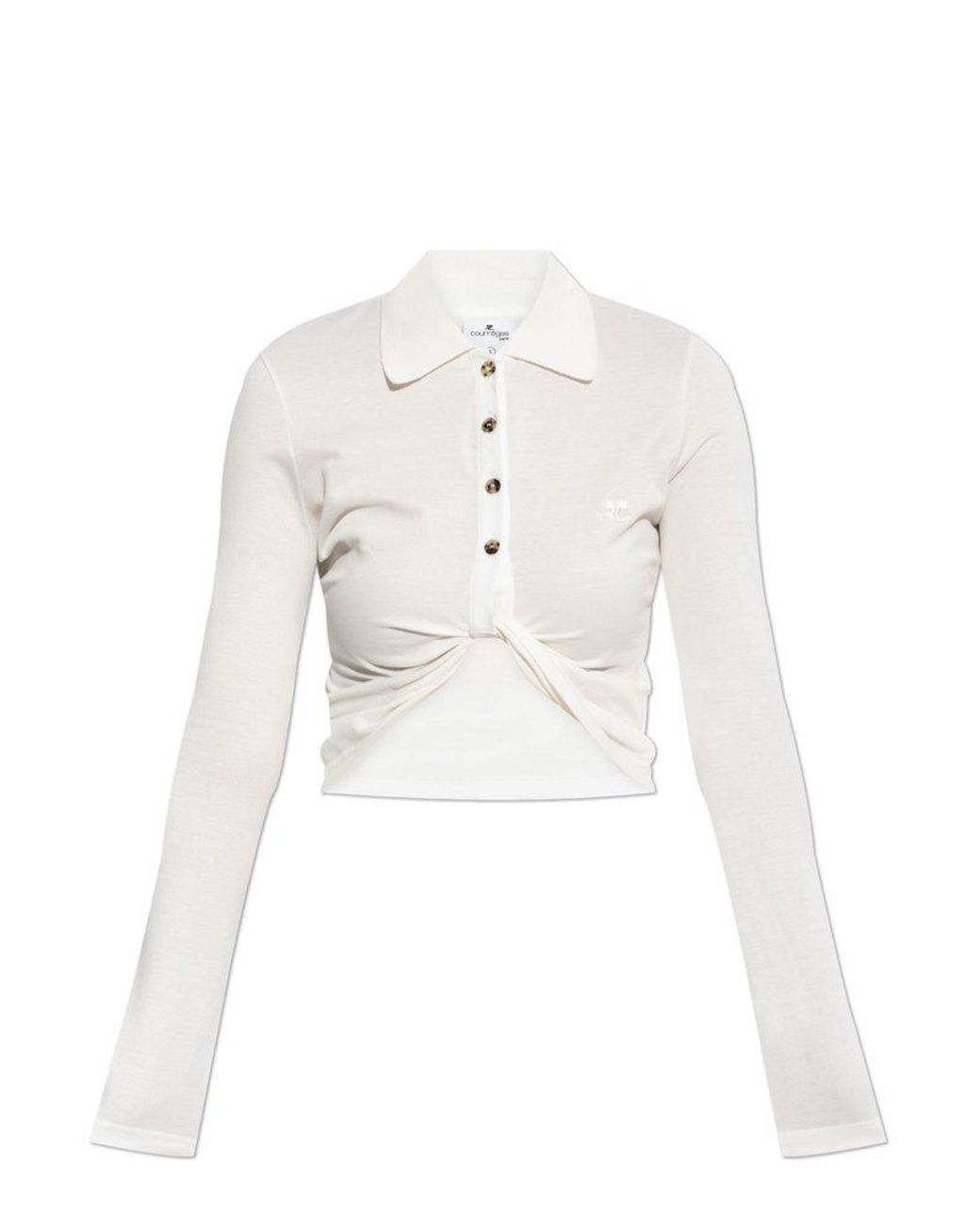 【関税込み】Signature Polo - Courreges - Cotton - White Polo Courrèges White size 4 US in Cotton - 41548511