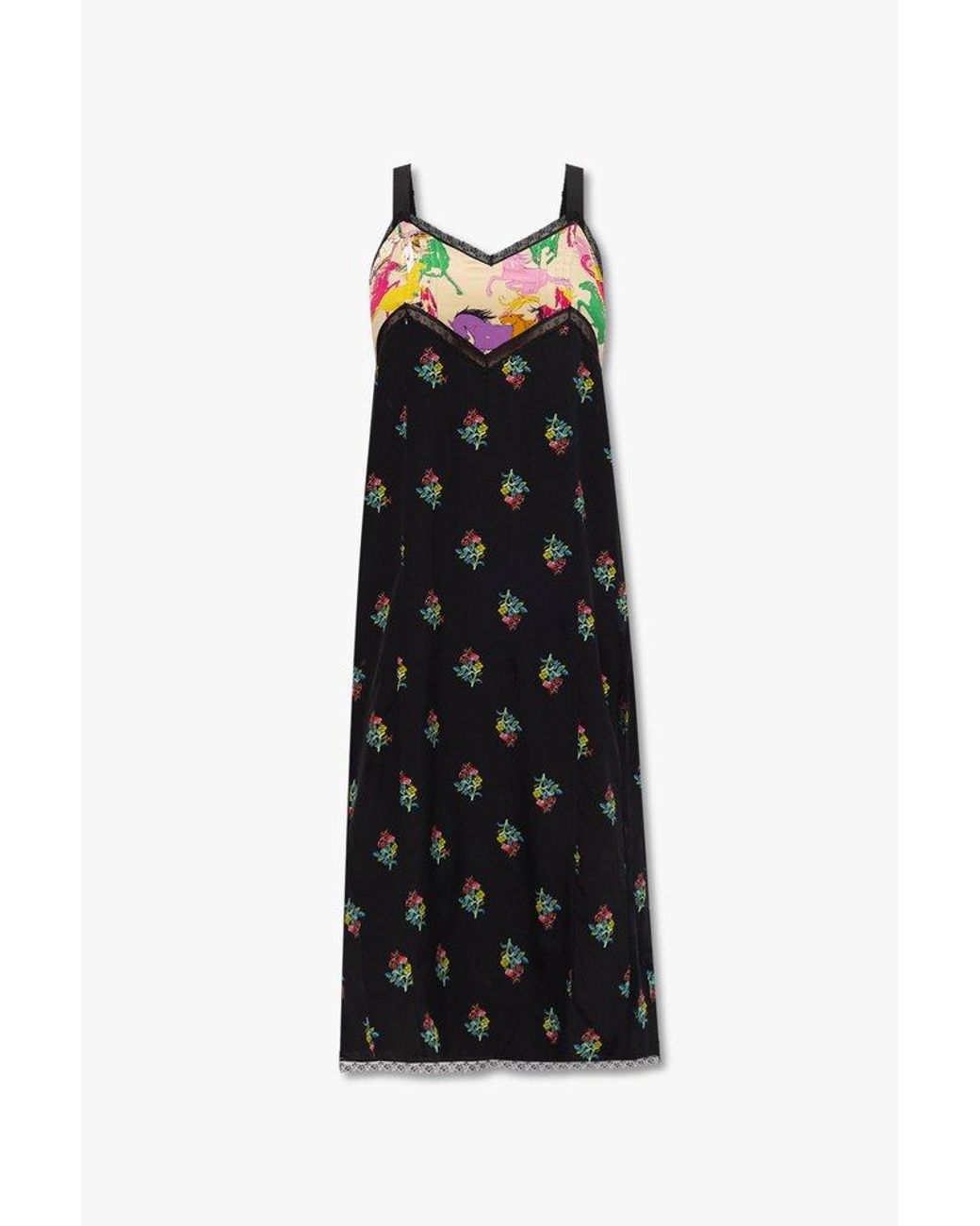 Zadig & Voltaire 'radila' Patterned Slip Dress in Black Lyst