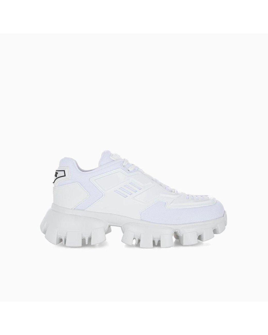 Prada Cloudbust Thunder Sneakers in White | Lyst