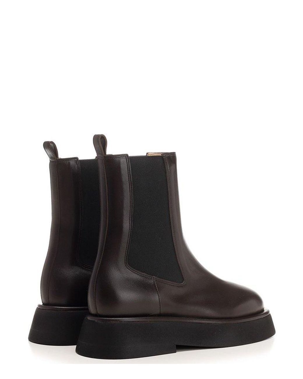 Wandler Leather Rosa Long Boots in Brown (Black) | Lyst