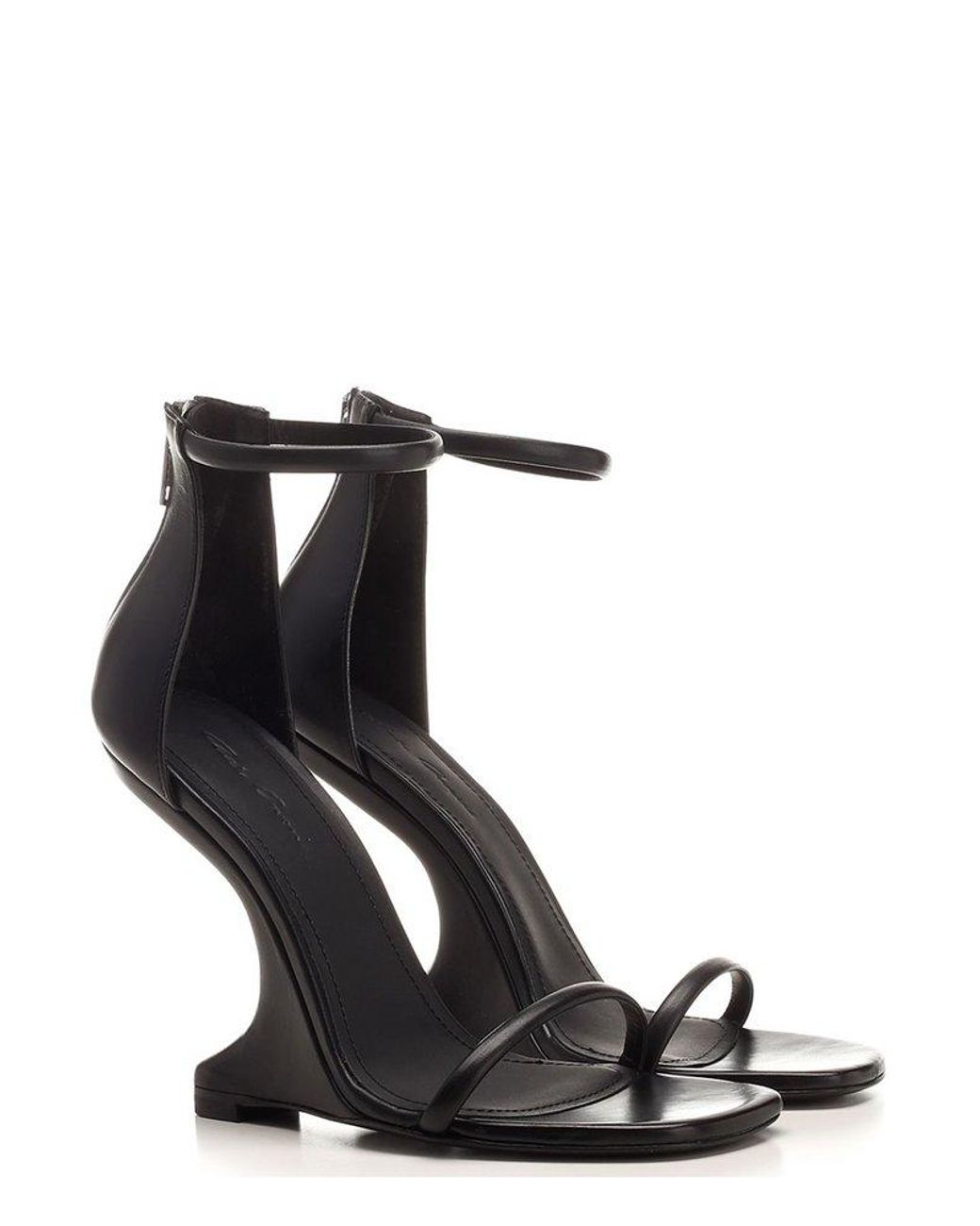 【Rick Owens】Hollywood Winged Cantilever 8 ヒールサンダル Rick Owens Hollywood Winged Cantilever 8 Heeled Sandals in