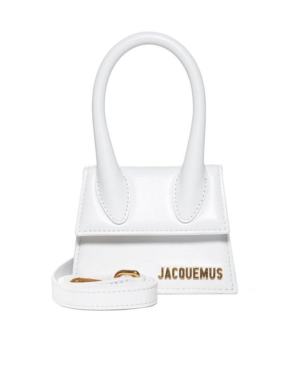 Jacquemus Le Chiquito Logo Plaque Mini Crossbody Bag in White | Lyst