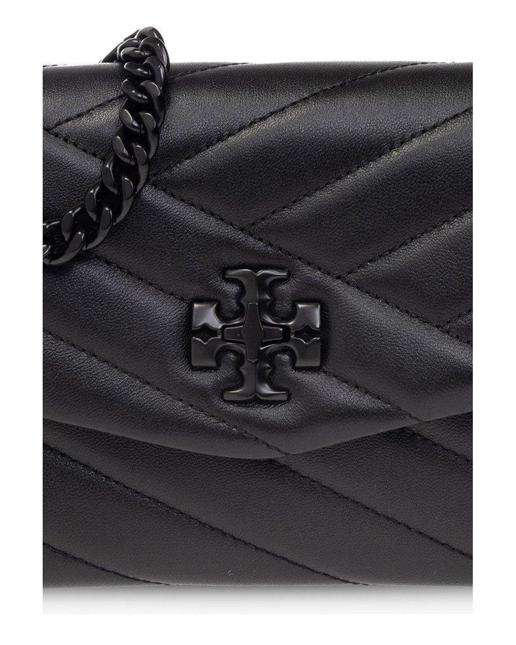 Tory Burch Kira Moto Mini Quilted Chain Wallet