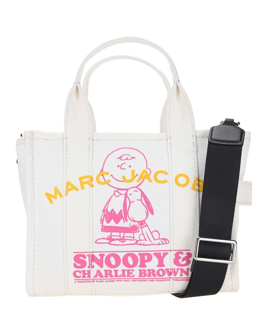 Marc Jacobs X Peanuts The Snoopy Mini Tote Bag in White