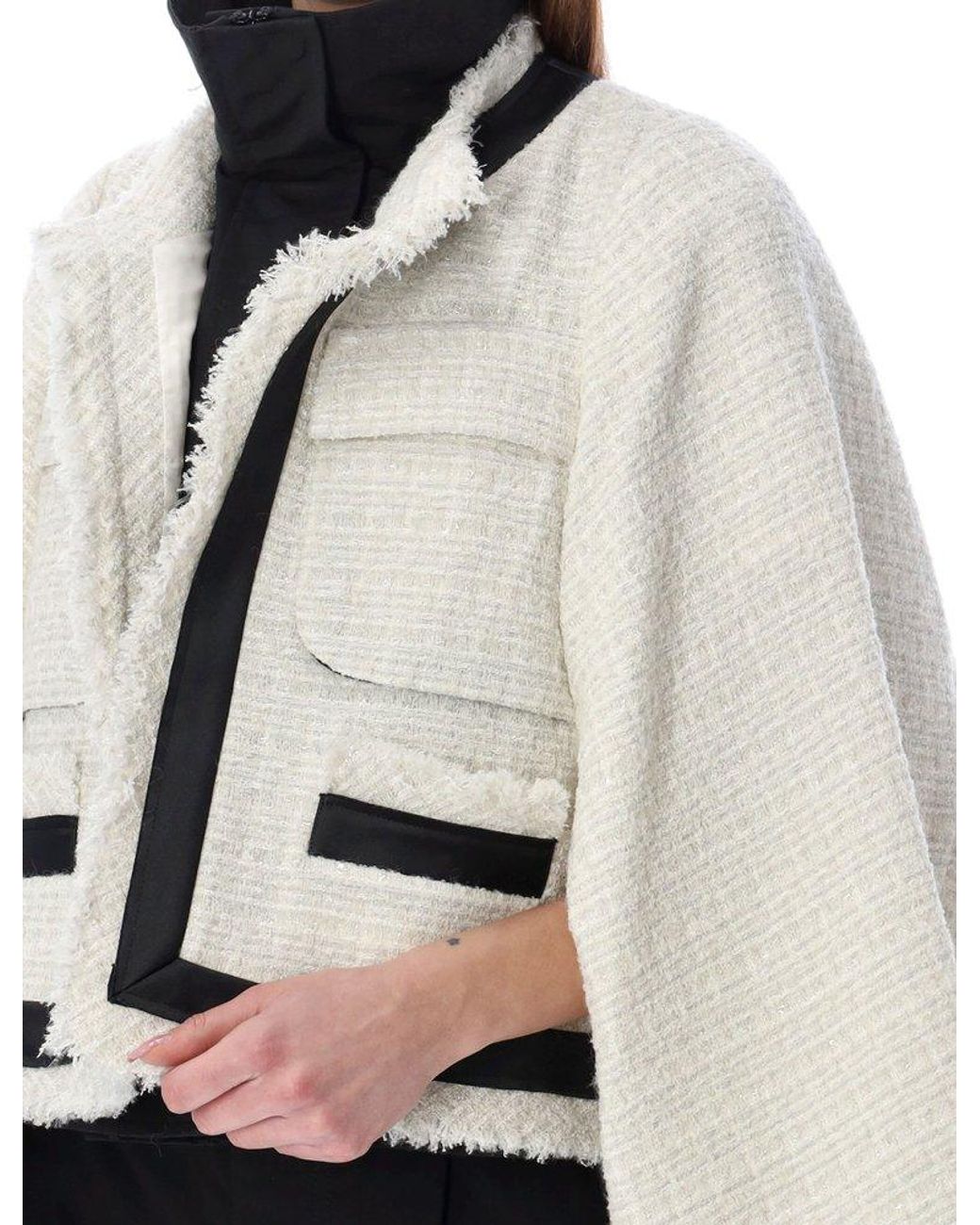 Frayed edge cheap tweed jacket