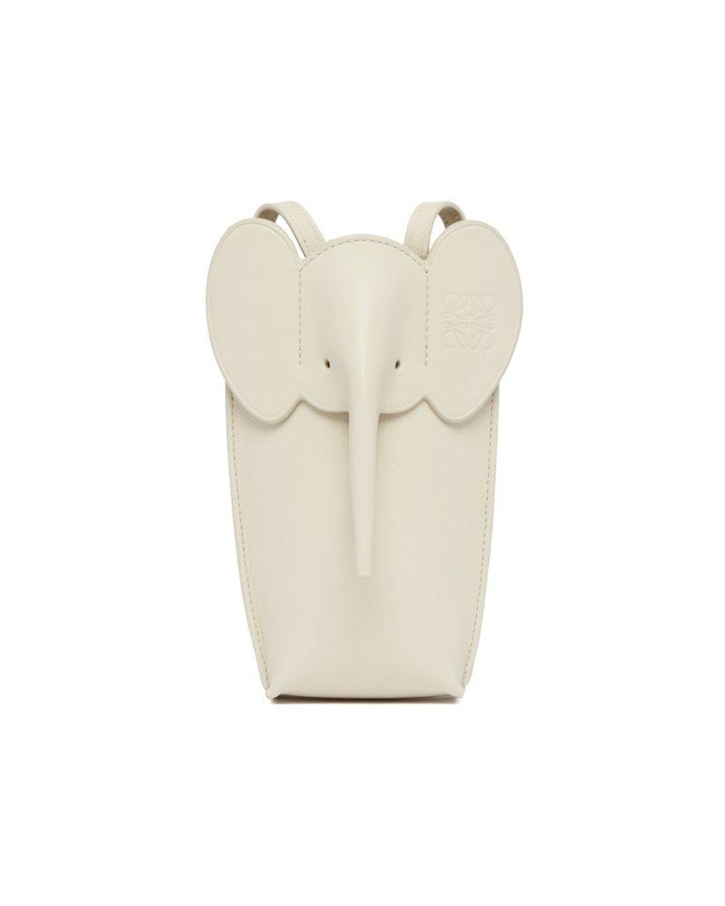 Loewe Elephant Pocket Shoulder Bag in White Lyst