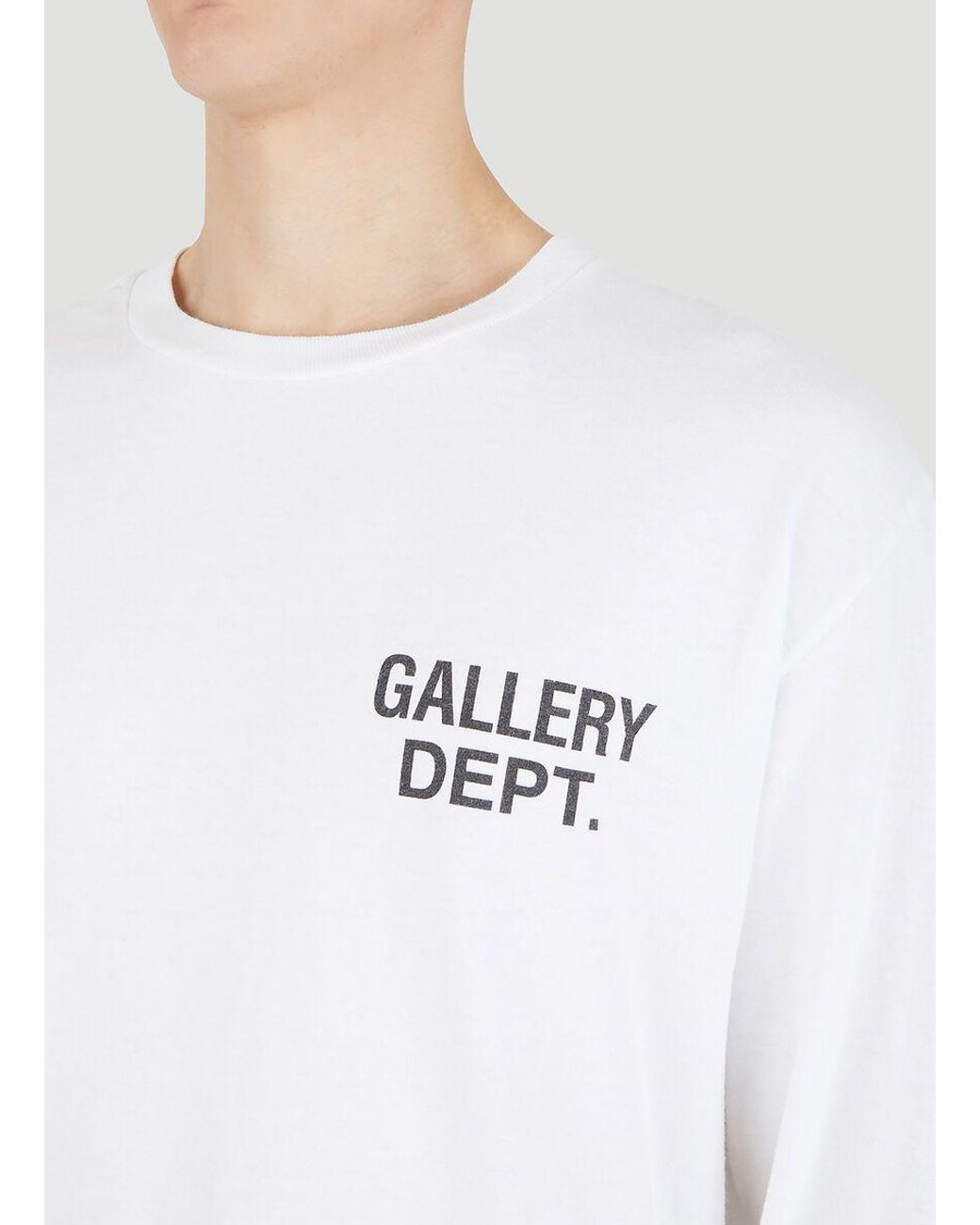 GALLERY DEPT. Logo Printed Long Sleeve T-shirt in White for