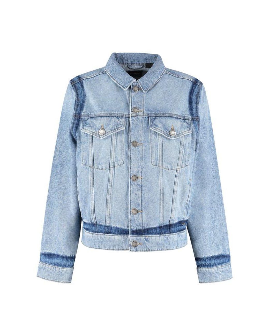 Pinko Vanitosa Denim Jacket in Blue | Lyst