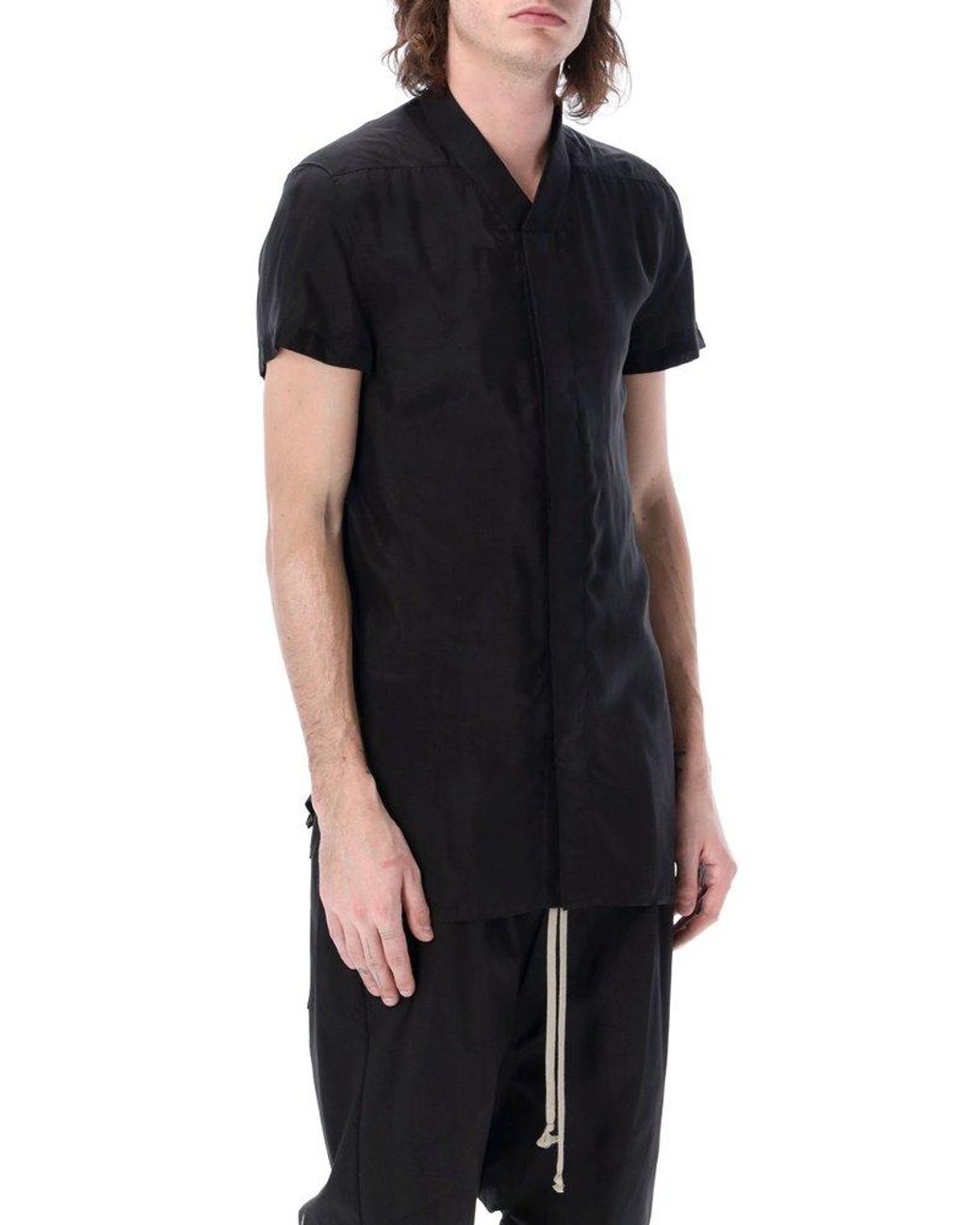 rick-owens-Black-Straight-Hem- 