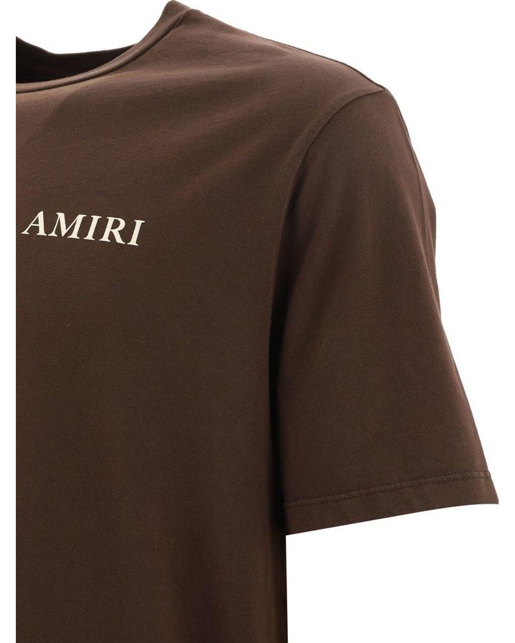Tシャツ・カットソー Amiri Dark brown leather t-shirt 18325296_54785316_600.jpg