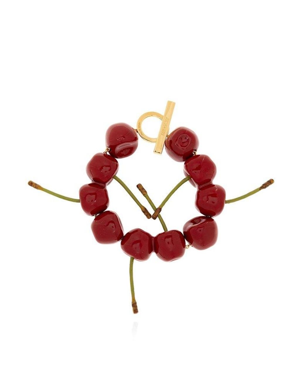 Jacquemus Cherry Bracelet in Red | Lyst