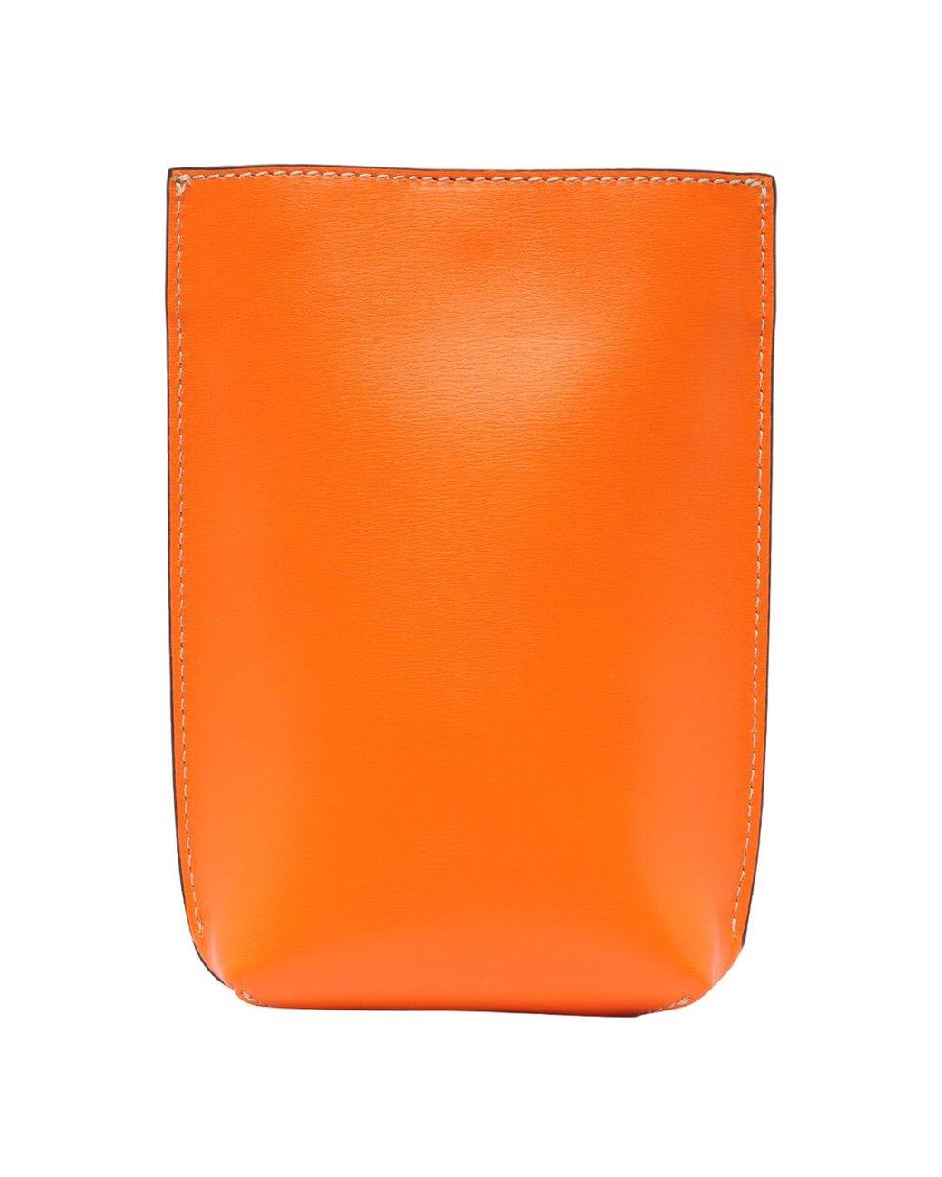 Ganni Logo Embossed Strapped Crossbody Bag in Orange | Lyst