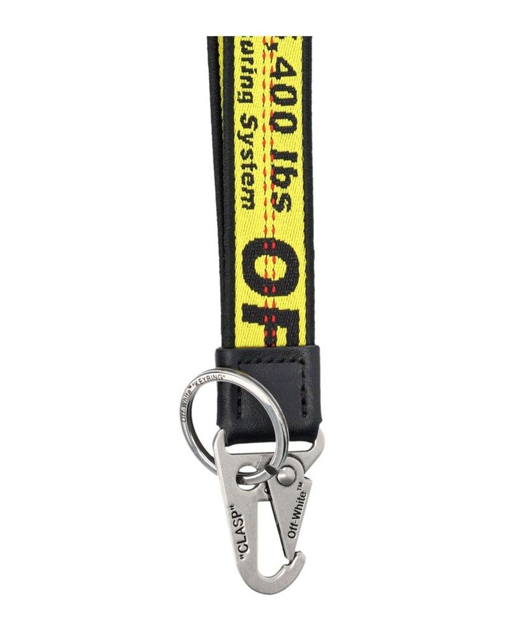 Off White c o Virgil Abloh Webbing Lanyard style Keychain in