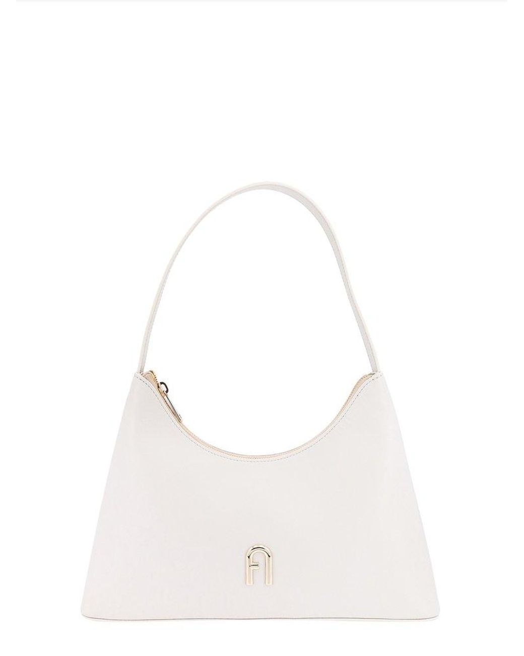 Furla Diamante Shoulder Bag in White | Lyst