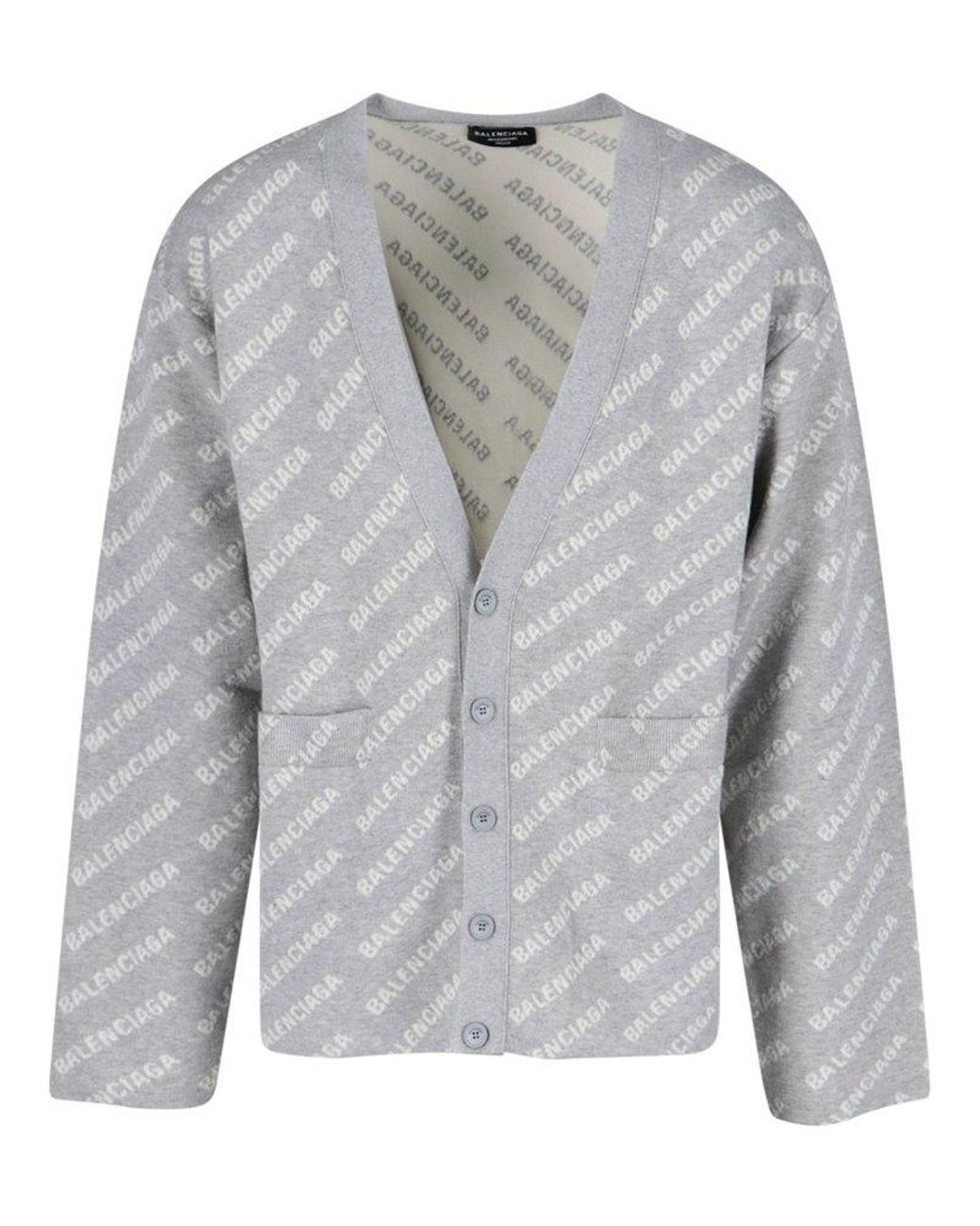 balenciaga grey cardigan
