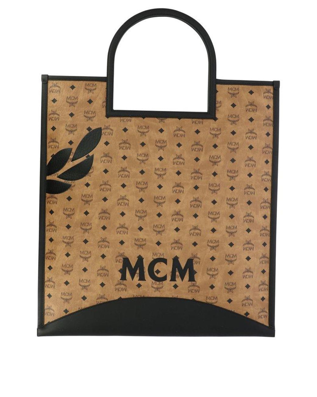 Mcm paper shop bag