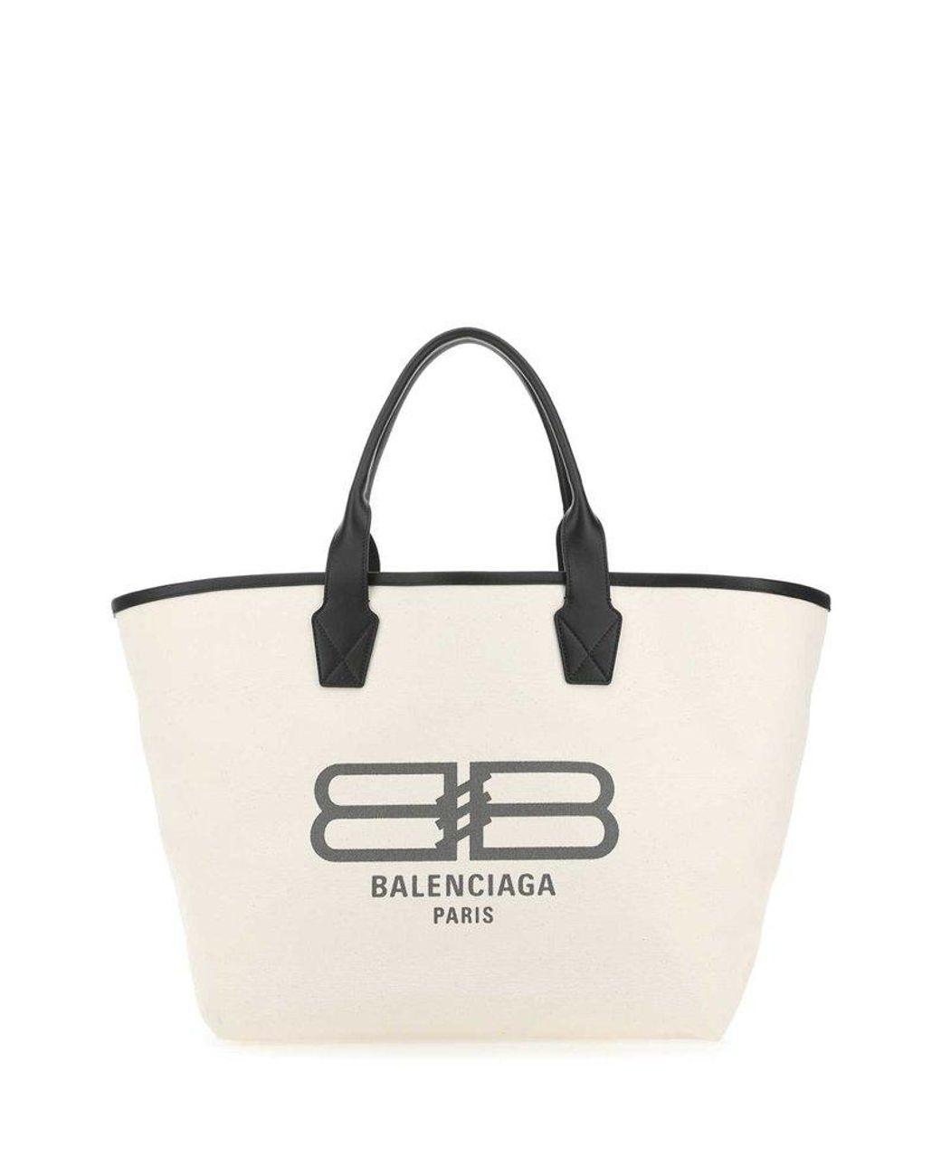 Balenciaga Cotton Jumbo Large Logo-print Tote Bag in White - Save 7% | Lyst