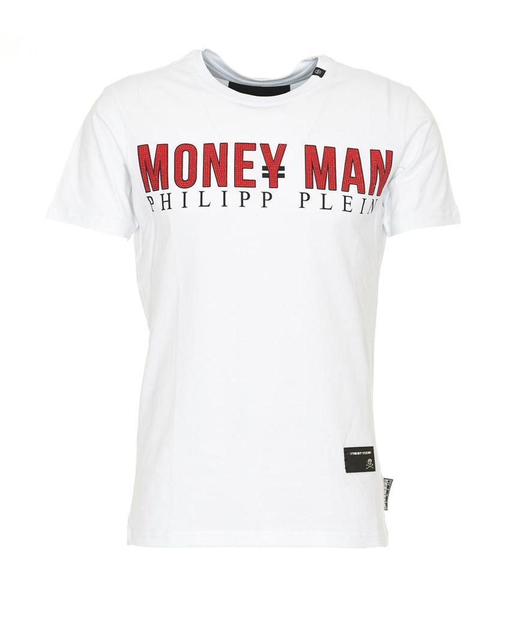 Philipp Plein Money Man T-shirt in White for Men | Lyst