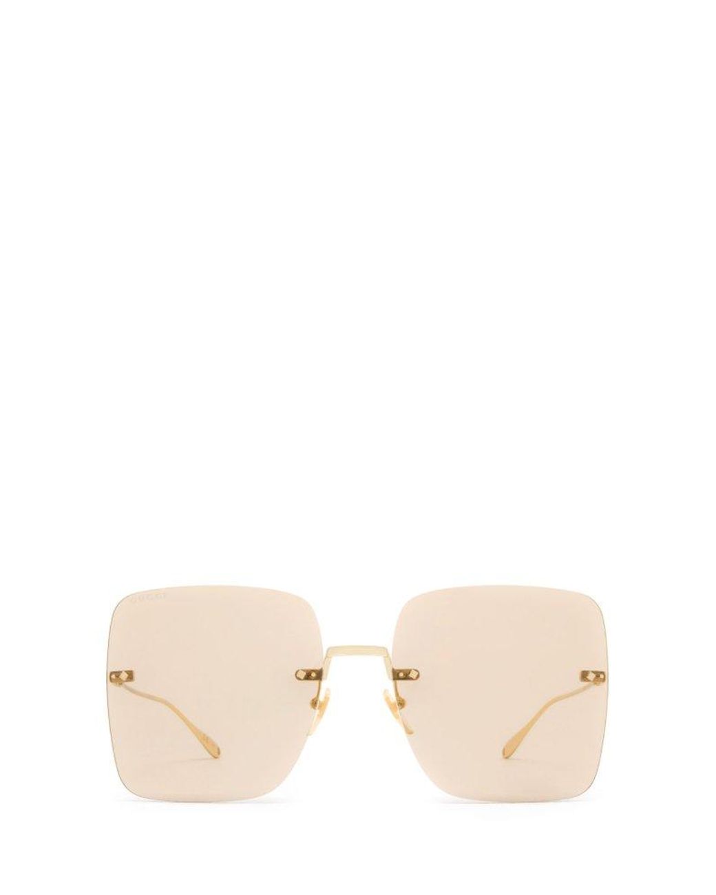 Gucci Sunglasses in Metallic | Lyst