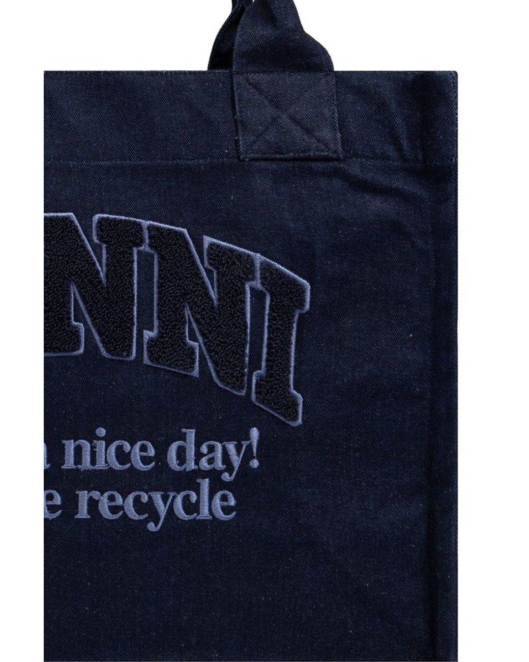 Ganni Bag Type Shopper in Blue | Lyst Canada