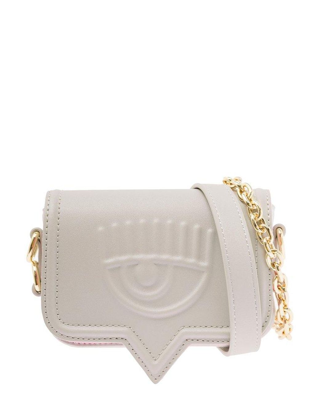 Chiara Ferragni Eyelike Foldover Top Belt Bag in Grey Lyst UK
