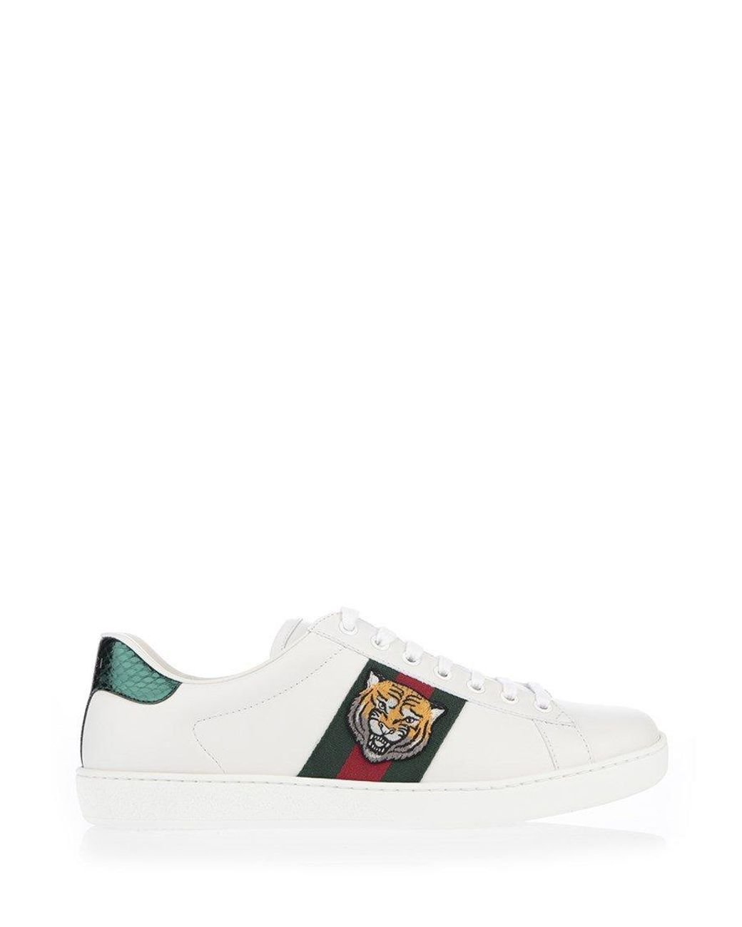 Gucci Tiger Ace Sneakers in White for Men | Lyst