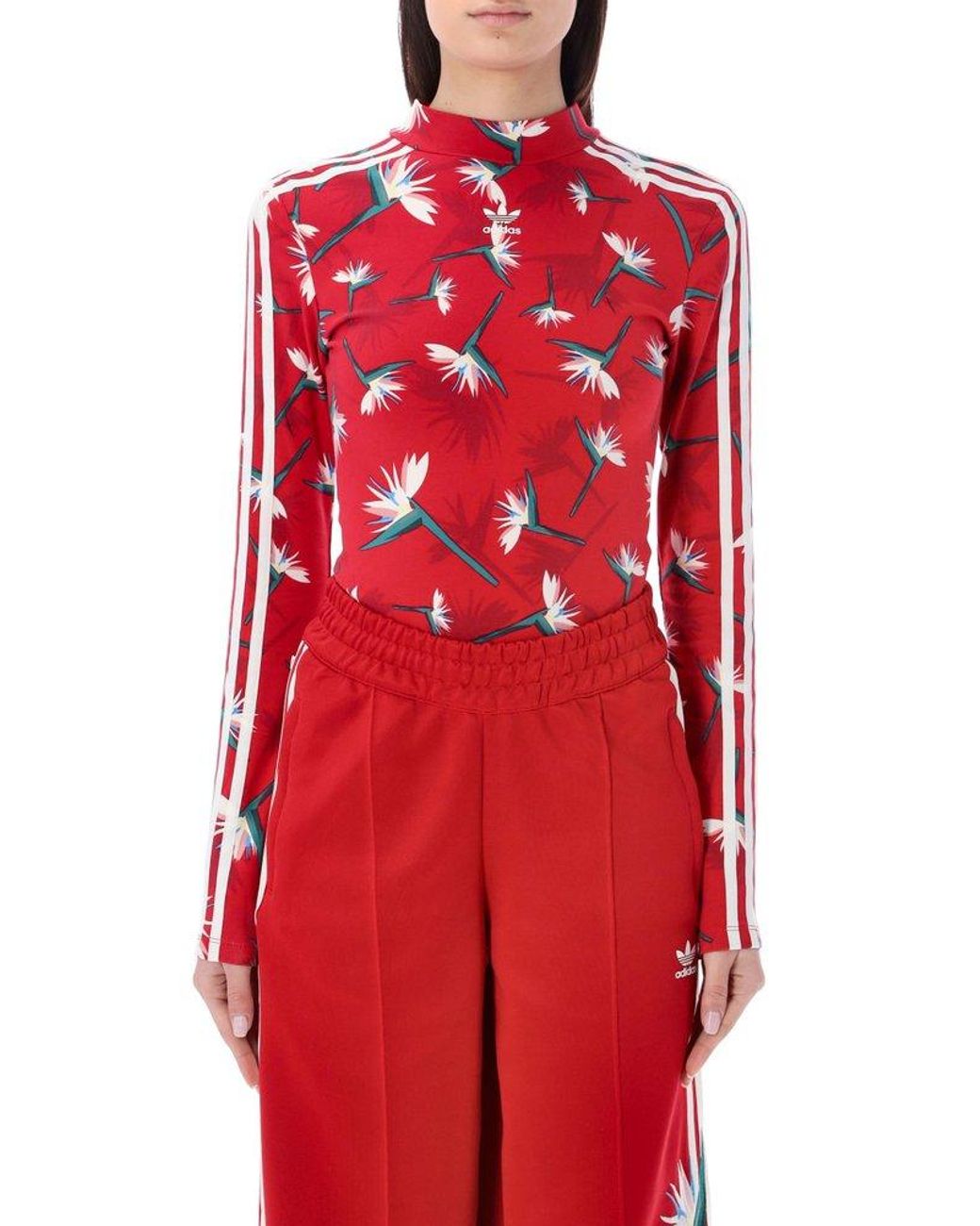adidas Originals X Thebe Magugu Floral-printed Bodysuit in