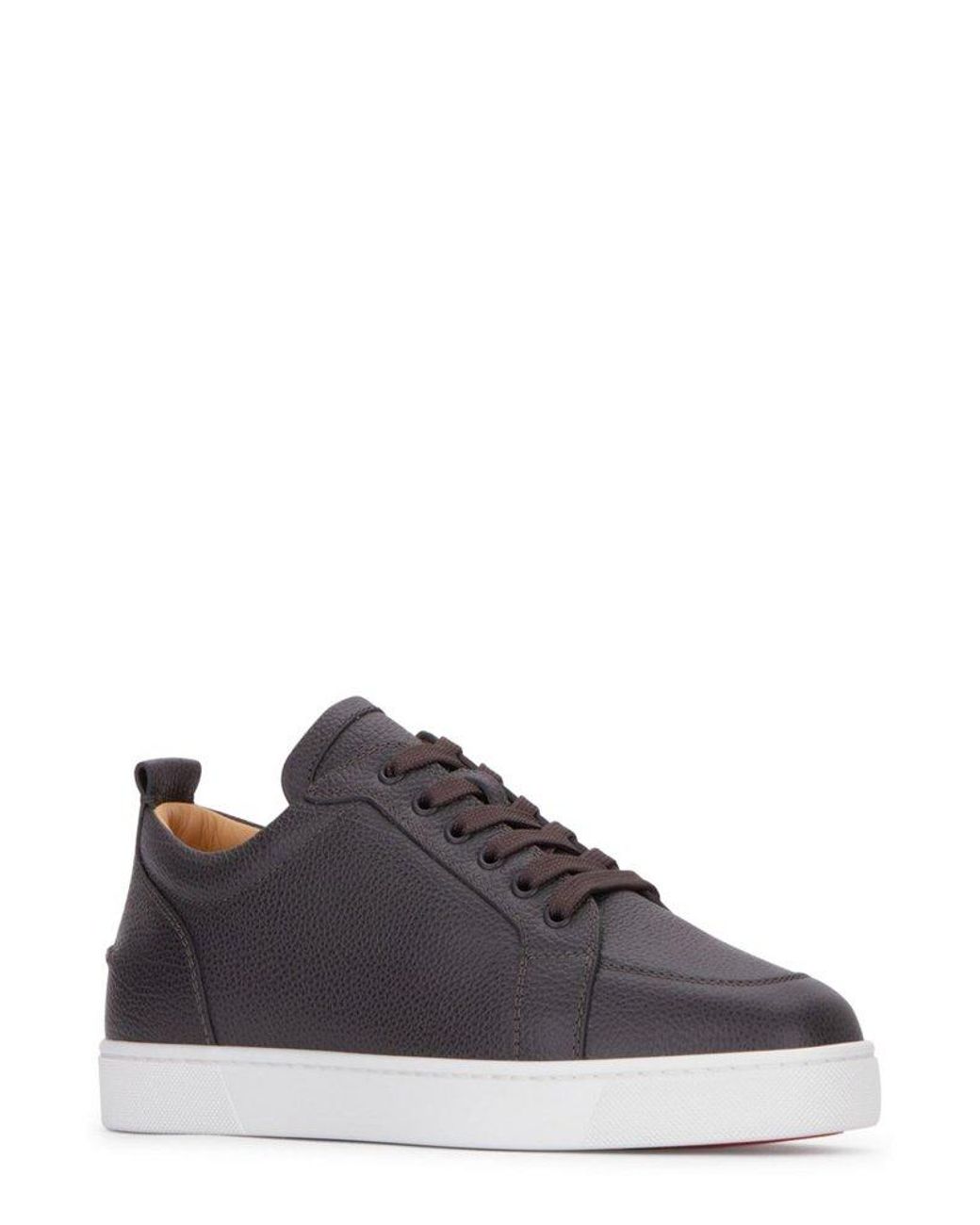 Christian Louboutin Men's Rantulow Techno CL Leather Low-Top Sneakers