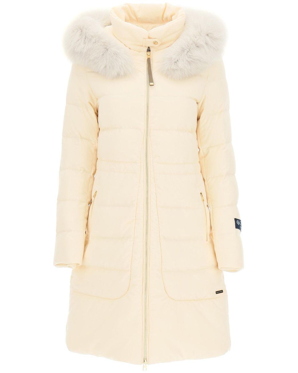 Woolrich Long Luxury Parka Loro Piana Collaboration in White | Lyst