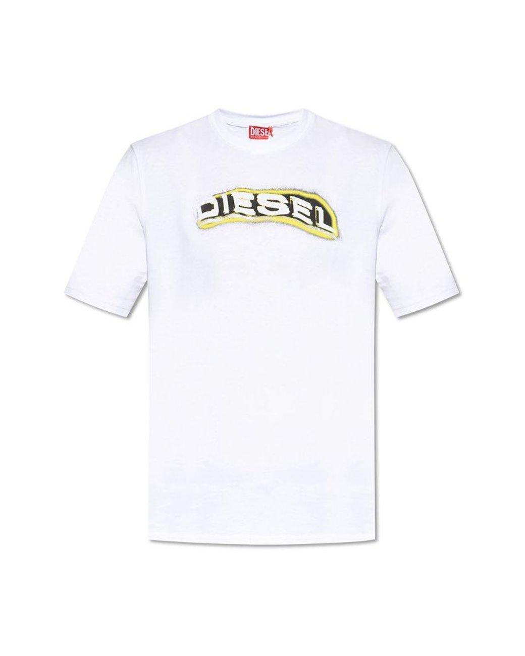 ★DIESEL★ T-Adjust R4 T-Shirt White A163970GRAI100 Diesel T Adjust R4 T Shirt White | Mainline Menswear United