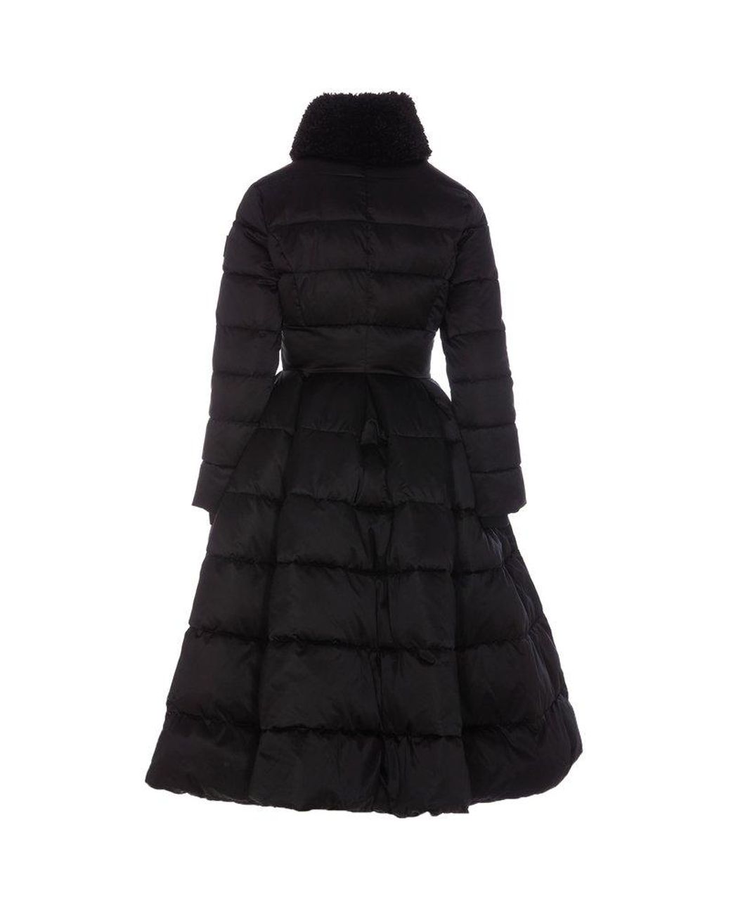 Elisabetta Franchi Down Jacket With Skirt in Black | Lyst