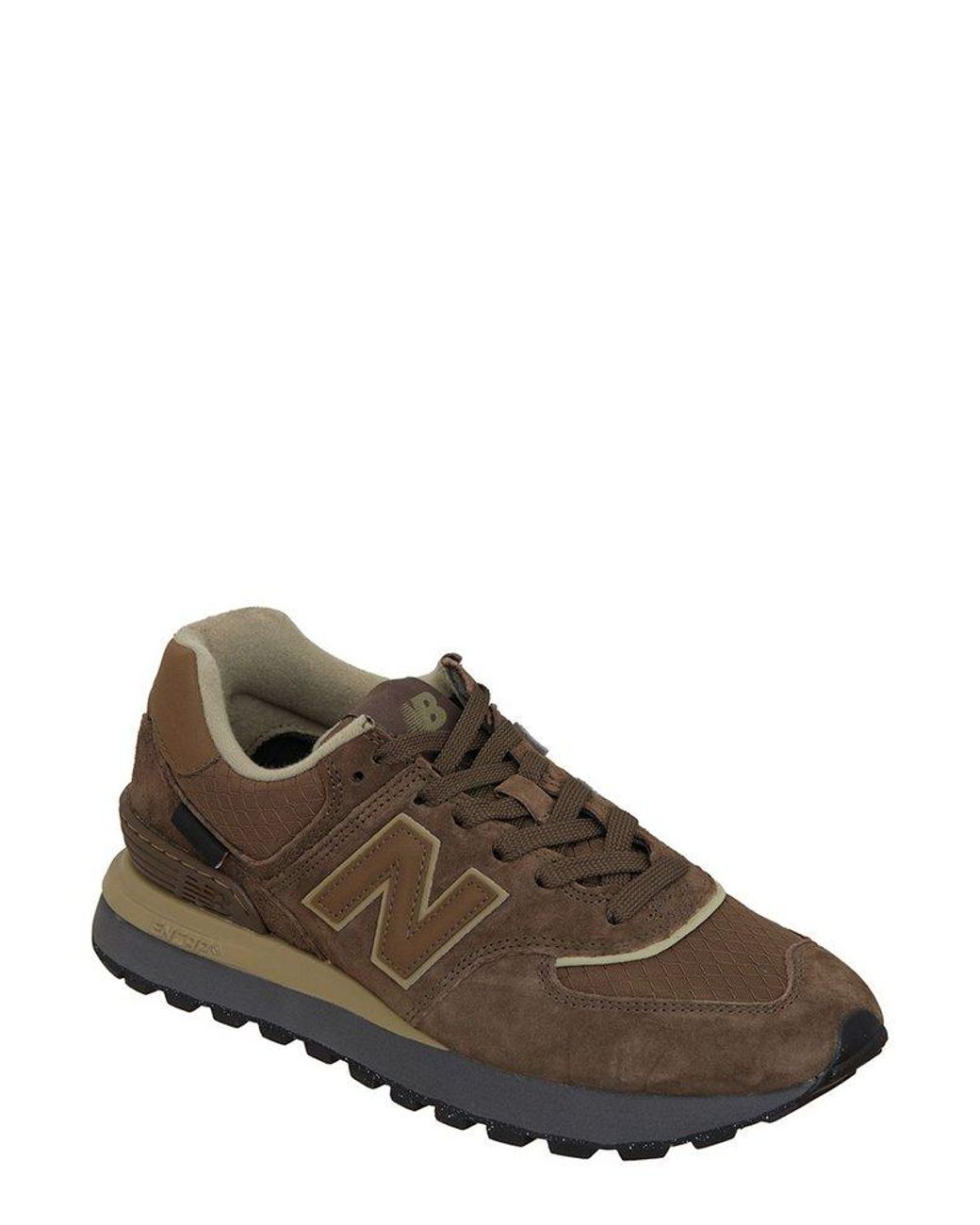 New Balance ♥ 574 Legacy Brown White New Balance 574 Legacy Lace-Up Sneakers in Brown for Men | Lyst