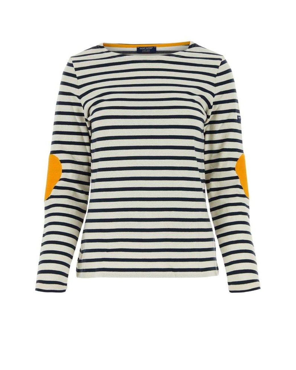 Saint James Vaujany Striped Sailor T-shirt in Black | Lyst