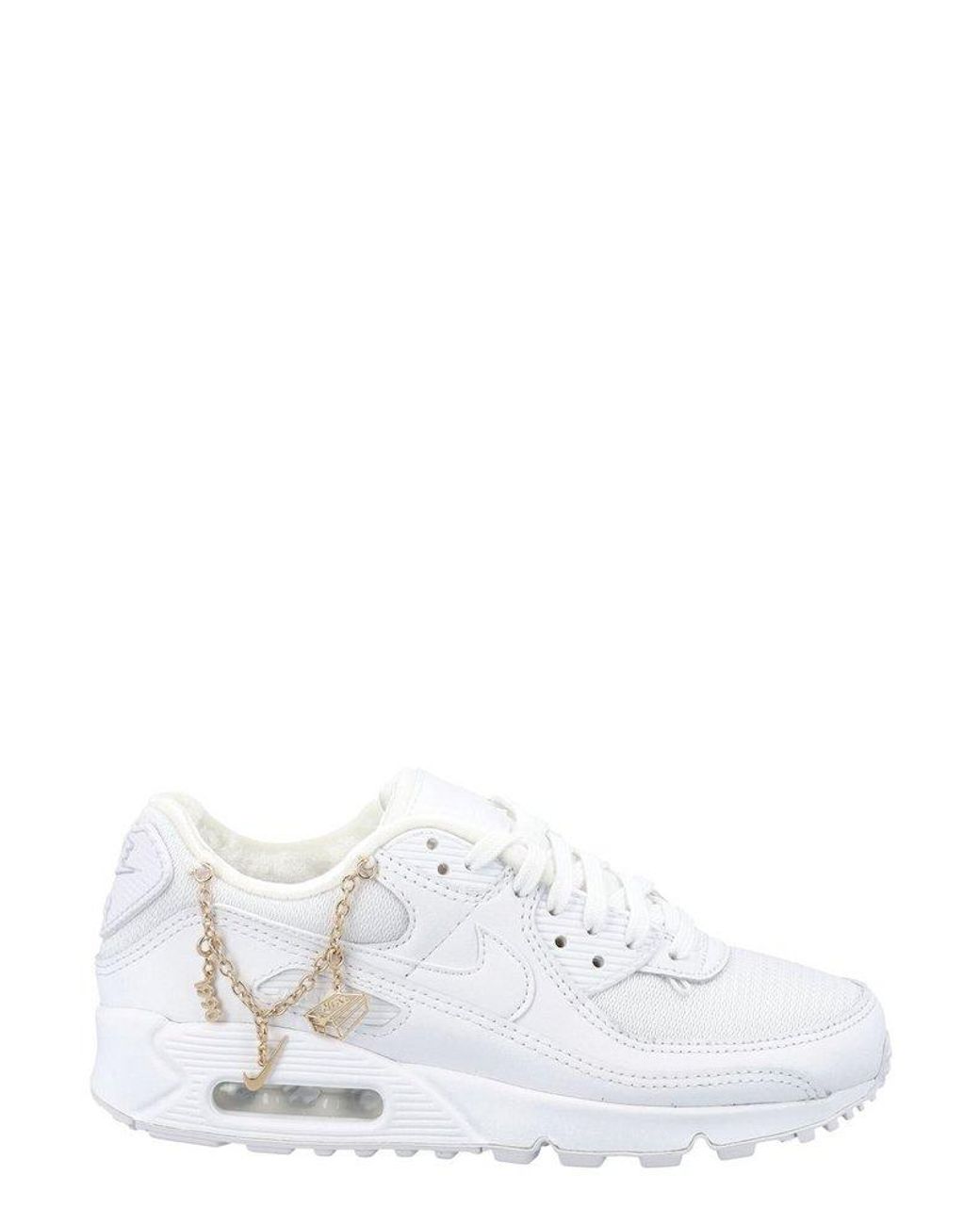 Nike Rubber Air Max 90 Lace-up Sneakers 