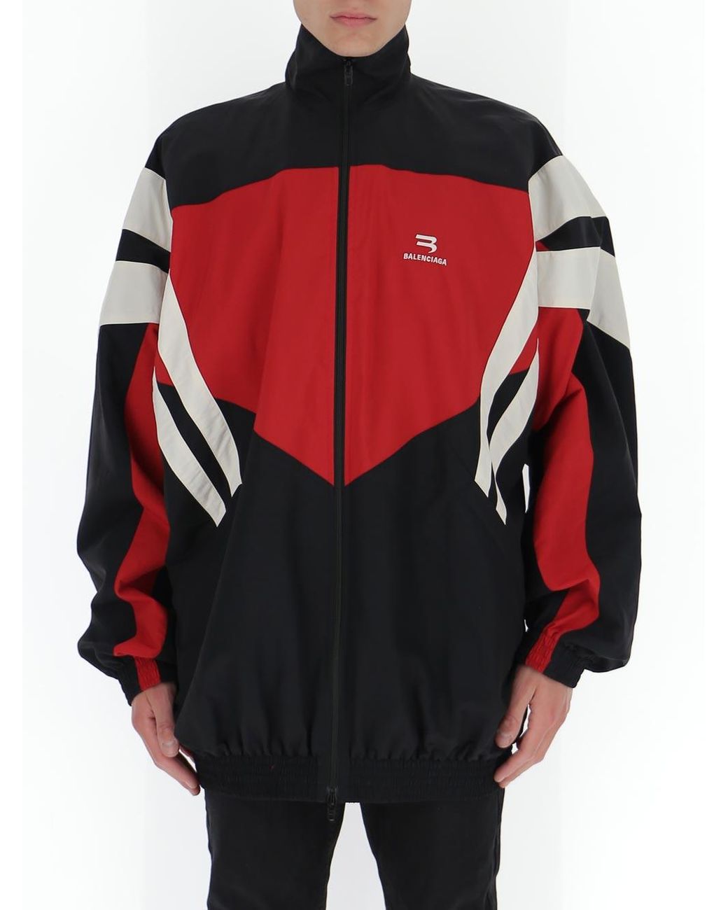 fusion At afsløre Løb Balenciaga Multicolor Nylon Jacket in Red for Men | Lyst