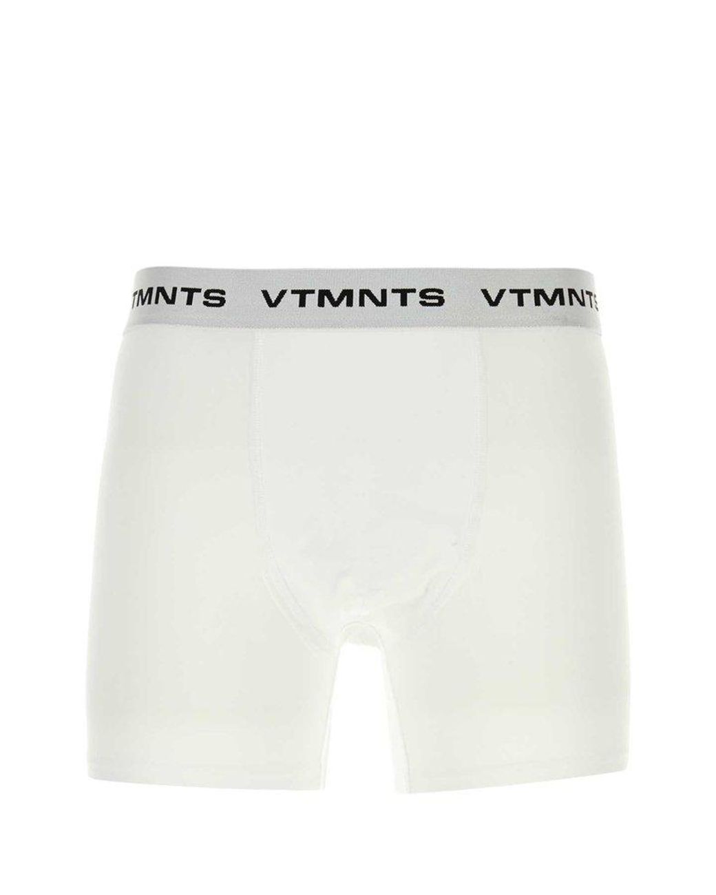 VTMNTS Logo Waistband Stretched Boxers in White for Men Lyst