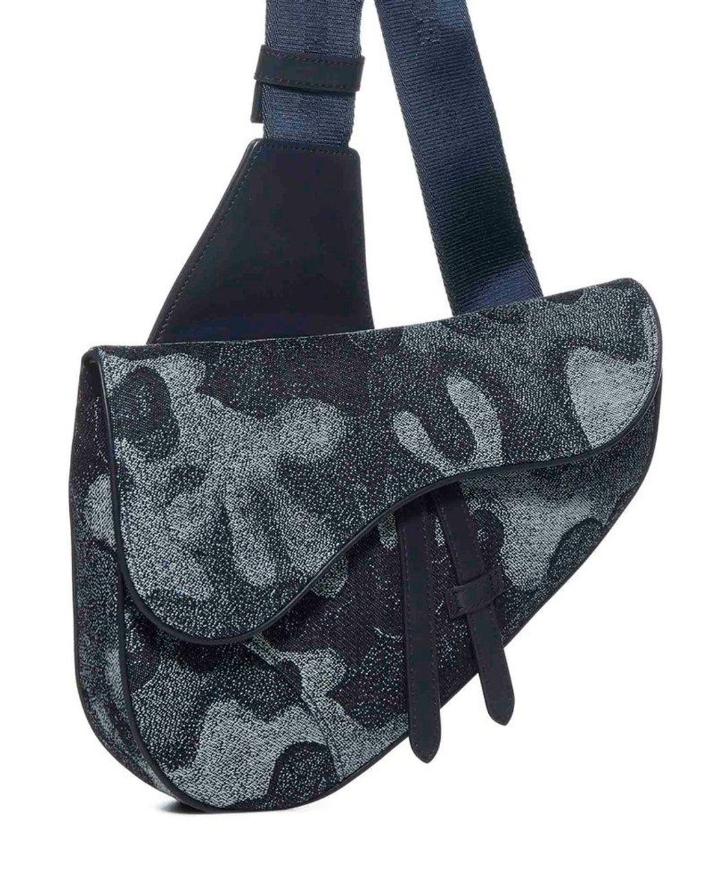 Christian dior online camouflage saddle bag