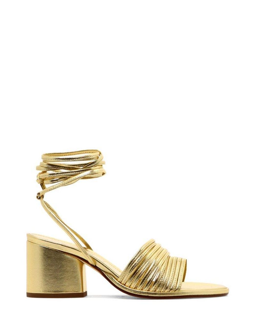 Aeyde Natania Strappy Sandals in Metallic | Lyst