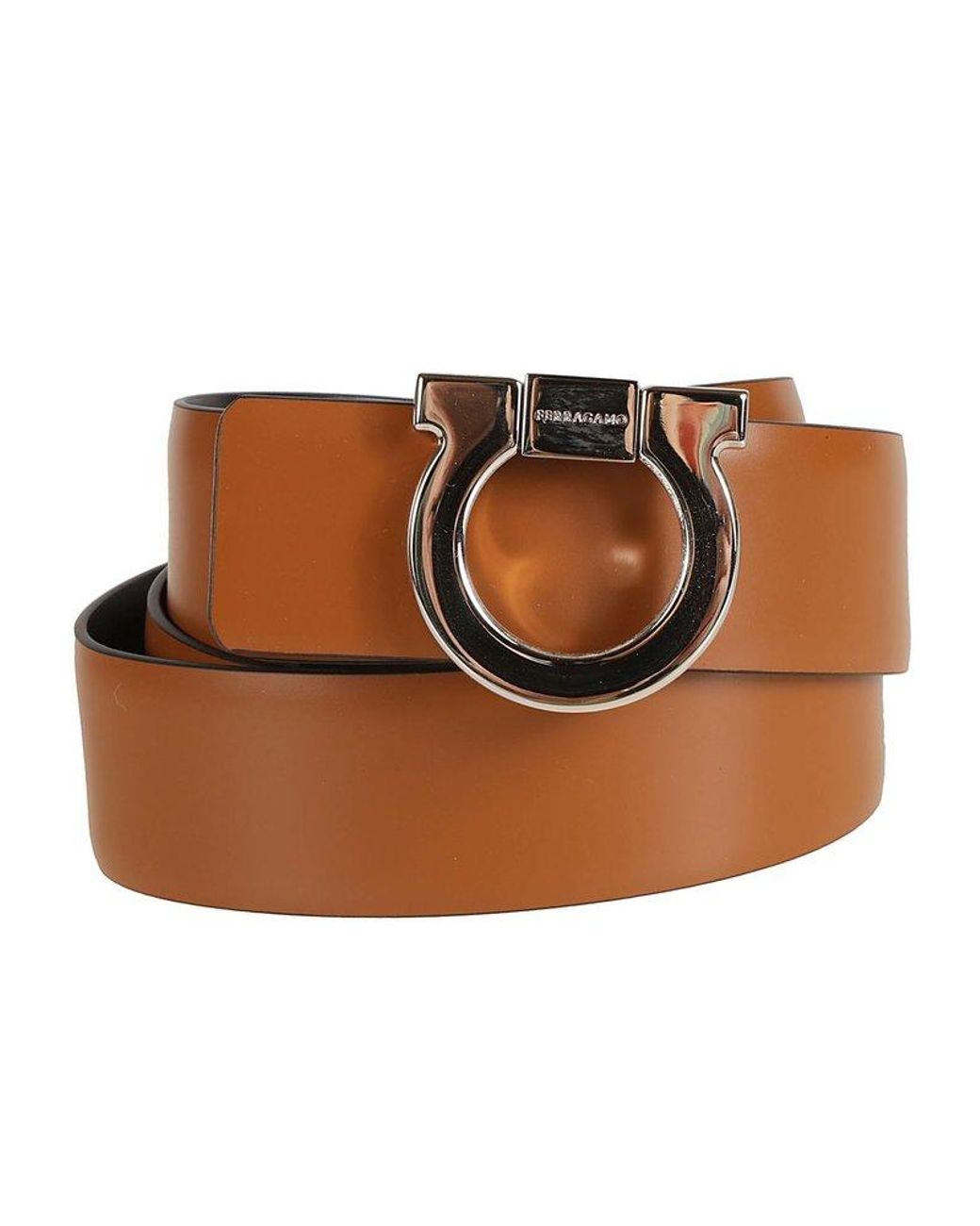 Ferragamo Fixed Reversible Gancini Belt in White for Men Lyst UK